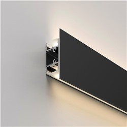 Накладной алюминиевый профиль черный/белый для светодиодной ленты