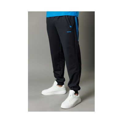 Спортивные брюки М-1220: Тёмно-синий / Ярко-синий