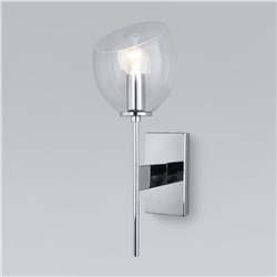 Настенный светильник со стеклянным плафоном
                     Eurosvet  60130/1 хром