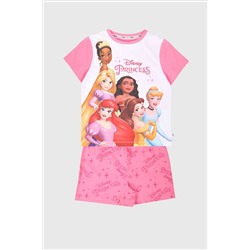 Brand Threads Girls Disney Princess Shorty Pyjamas