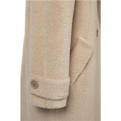 02-3143 Пальто женское утепленное Ворса Крем