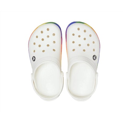 Crocband Rainbow Block White/Multi