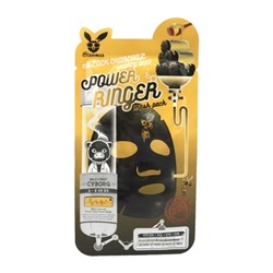 Elizavecca Power Ringer Mask Pack Black Charcoal Honey Deep Тканевая маска c древесным углем и медом 23 мл