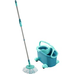 52102 CLEAN TWIST Disc Mop Ergo mobile Комплект: Швабра + ведро на колес., с механизм. отжима