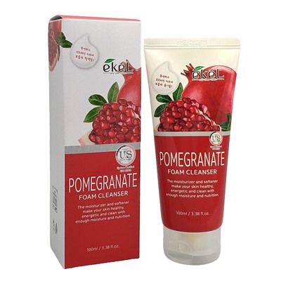 Ekel Foam Cleanser Pomegranate/ Пенка для умывания с экстрактом граната / , 100 мл