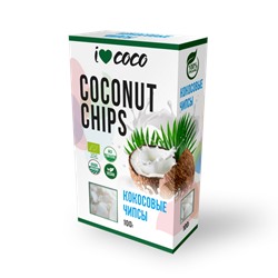 КОРОБКА! Чипсы кокосовые I❤COCO, Шри-Ланка, 100г