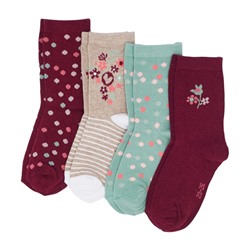 Socken mit süßen Motiven
     
      4er-Pack, Ergee, verschiedene Designs
