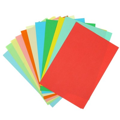 Бумага цветная А4, 24 листа, 12 цветов "Для офисной техники", 80 г/м²