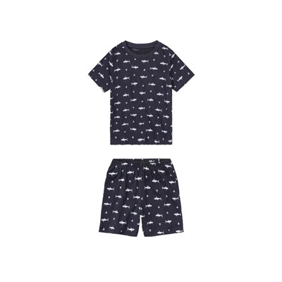 lupilu® Kleinkinder Jungen Pyjama aus reiner Bio-Baumwolle