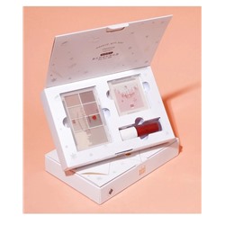 Xixi макияж Подарочная коробка ежедневный нюдовый макияж губы глазурованные тени для век Румяна Набор из 3 частей День Святого Валентина Подарочная коробка для макияжа лица