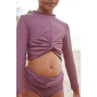 Purple Long Sleeved Bikini (3-16yrs)