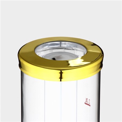 Башня пивная «Петронас», 3 л, колба с подсветкой, 2 батарейки, цвет золотой