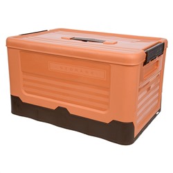 Короб пластиковый складной "Пазл", 40х28х23 см, оранжевый, темно-коричневый