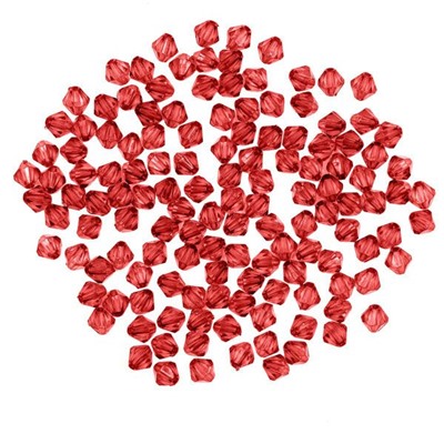 Бусины ромбовидные акрил, 8 мм, 25 гр. Астра (7 ярко-красный)