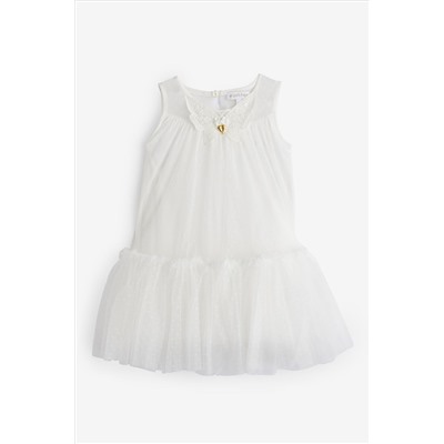 Angels Face Caria Sleeveless Butterfly Snowdrop White Dress