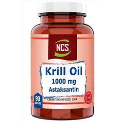 Ncs Krill Oil 1000 mg Astaksantin 2 Mg 90 Softgel ncskrill90