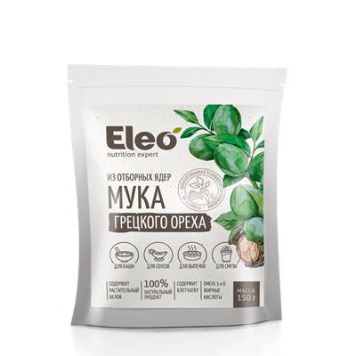 Мука грецкого ореха,Eleo, 150 г.