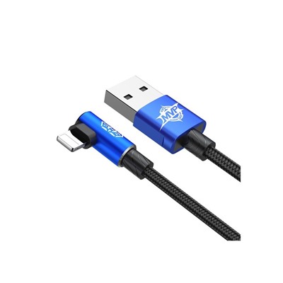 Кабель Baseus, MVP Elbow Type, Lightning - USB, 2 А, 1 м, угловой, синий