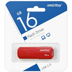 USB карта памяти 16ГБ Smart Buy Clue (красный)