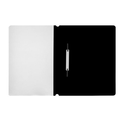 Папка-скоросшиватель Calligrata, А4, 120 мкм, чёрная, прозрачный верх