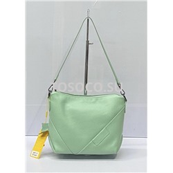 067 green сумка Wifeore натуральная кожа 23х21х10