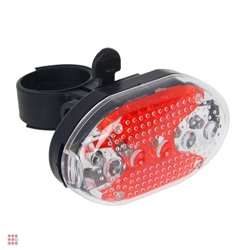 SILAPRO Фонарь задний 7.5х4см, 5LED, 7 реж., 2хААА