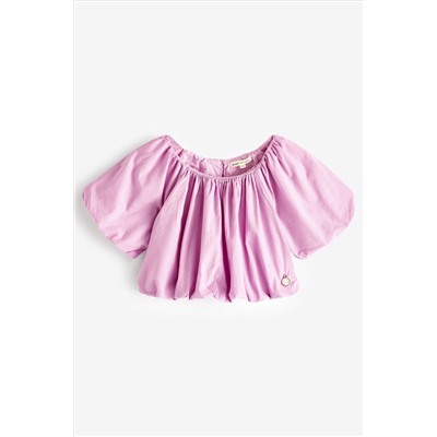 Angel & Rocket Michela Puff Sleeve Woven Top