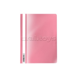 Папка-скоросшиватель пластиковая Diagonal Pastel, A4, розовый