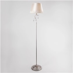Напольный светильник с тканевым абажуром
                     Eurosvet  01023/1 серебро