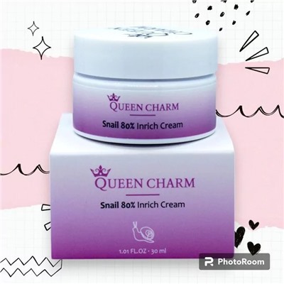 QUEENCHARM. Крем для лица с муцином улитки, 20% - 50мл.