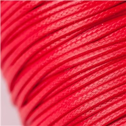 Шнур вощеный, цвет красный, 2 мм