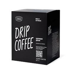 Кофе Дрип-пакеты Колумбия Декаф (10 дрип-пакетов для заваривания в чашке)