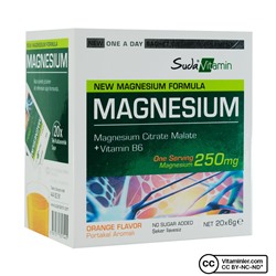Suda Vitamin Magnesium 20 Saşe Витамин Магний 20 пакетиков в воде