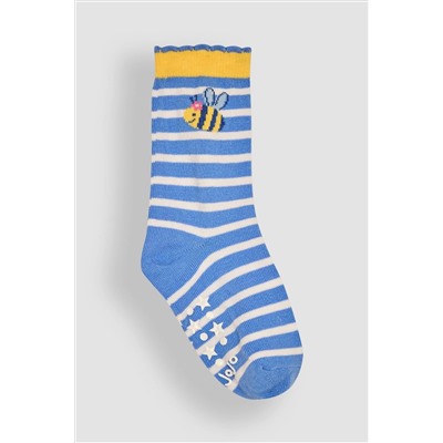 JoJo Maman Bébé 3-Pack Bee Print Socks