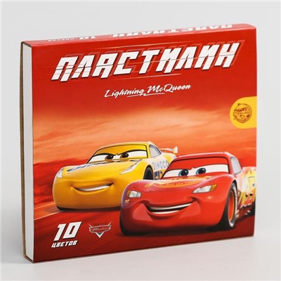 Пластилин 10 цветов 150 г «Чемпион», Тачки