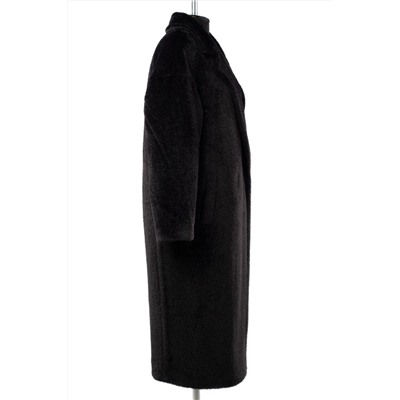 02-3142 Пальто женское утепленное Ворса черный