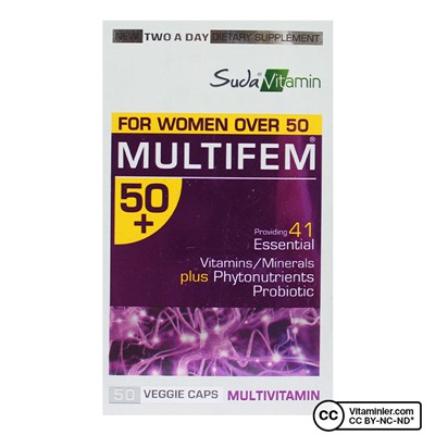 Suda Vitamin Мультифем 50+ Мультивитамины 50 капсул