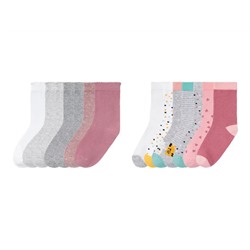 lupilu® Kleinkinder Mädchen Socken mit Baumwolle, 7 Paar