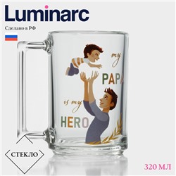 Кружка Luminarc «Фитнес. Папа», 320 мл, стекло