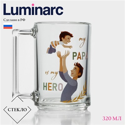 Кружка Luminarc «Фитнес. Папа», 320 мл, стекло