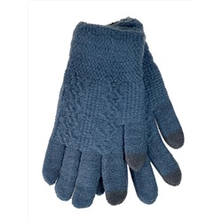 Подростковые перчатки из шерсти, цвет голубой