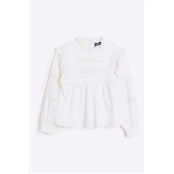 River Island Girls Broderie Blouse