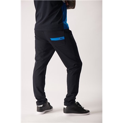 Спортивные брюки М-1243: Тёмно-синий / Ярко-синий