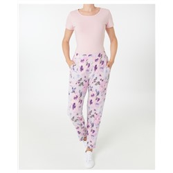 Flauschhose Blumen Janina, elastischer Bund