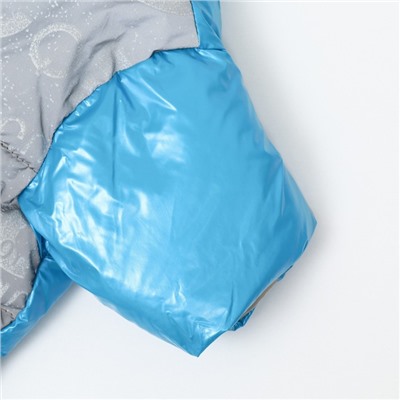 Комбинезон "Ультра" светоотражающий, размер 12 (ДС 24 см, ОГ 38 см, ОШ 27 см),  голубой