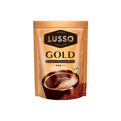 «LUSSO», кофе Gold, растворимый, 150 г