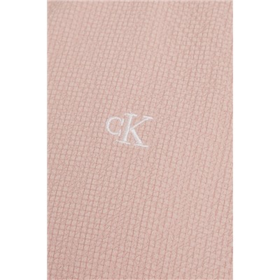 Calvin Klein Pink Seersucker Woven Top