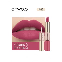 Матовая губная помада O.TWO.O Rose Gold 2in1 3.5g Цвет №07 арт. N9107 Бледный розовый