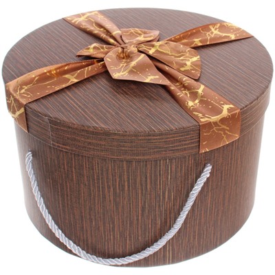 Коробка подарочная "Теплые чувства" 25*25*15 см, шоколад