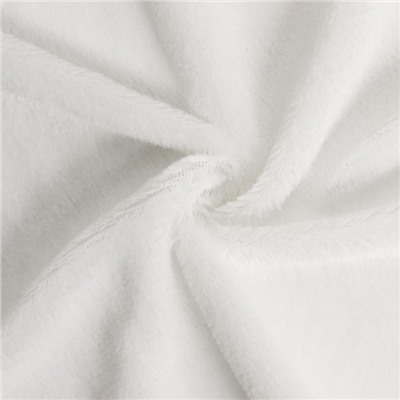 Лоскут для рукоделия, мех на трикотажной основе, 50 × 50 см, цвет белый